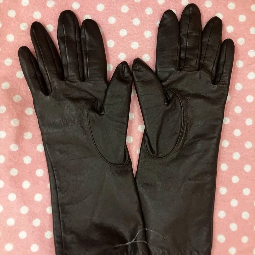 Isotoner Leather Gloves M